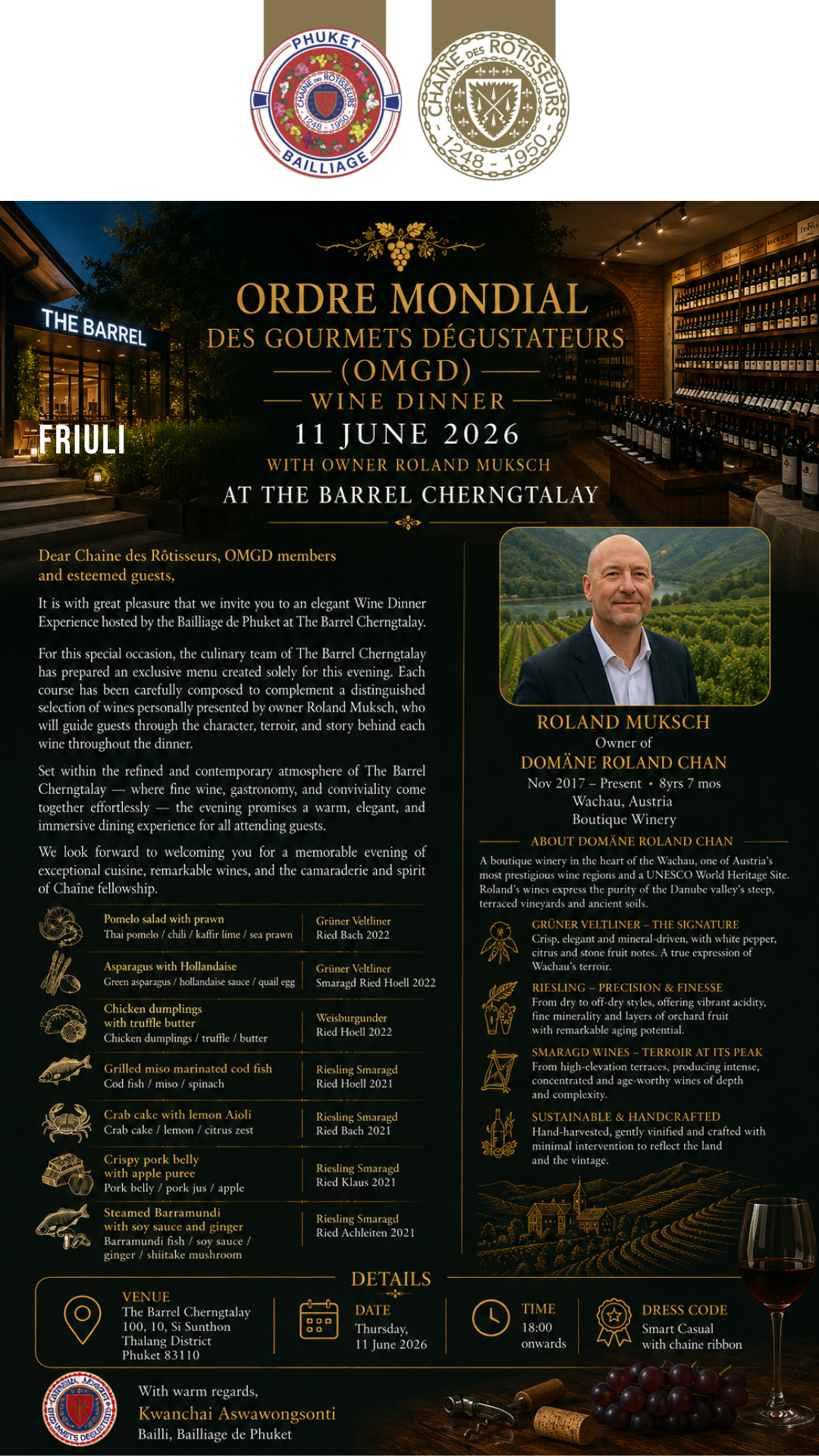 OMGD Wine Degustation at The Barrel Cherngtalay